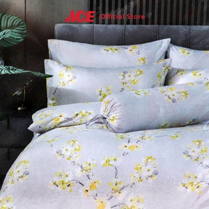 Ace Sleeplite 180X200 cm Set 5Pcs Seprai King Polyester Lily - Abu-Abu