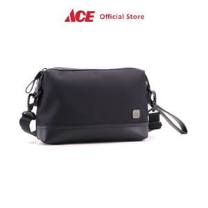 Ace - Passport Aiden Clutch Bag Plain Texture - Hitam