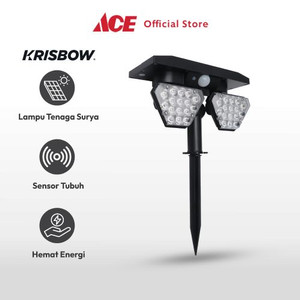 Ace - Krisbow Zura Lampu Sorot Taman Double Solar 4 Watt 3000k