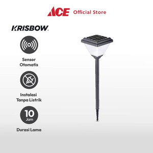 Ace - Krisbow Arna Lampu Taman Solar Led Bollard 2 Watt