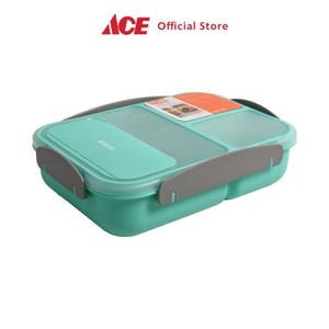 Ace - Kris 1.7 Ltr Kotak Makan Dengan Sendok & Garpu - Hijau Muda