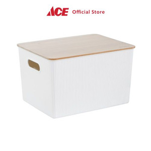 Ace - Stora 38.5X29.5X23 Cm Kotak Penyimpanan Dengan Tutup - Putih