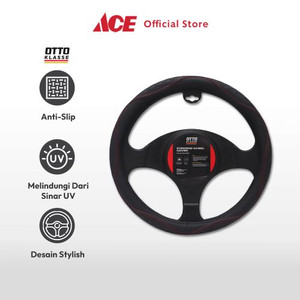 Ace - Otto Klasse Sarung Stir Mobil Honeycomb - Hitam