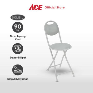 Ace - Soleil Kursi Lipat Padded - Abu-Abu