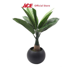 Ace - Arthome 38 Cm Tanaman Artifisial Banana Leaf Dengan Pot - Hijau