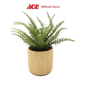 Ace - Arthome 33 Cm Tanaman Artifisial Fern Dengan Pot - Hijau