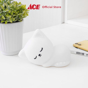 Ace - Ataru Lampu Tidur Rechargeable Cat - Putih