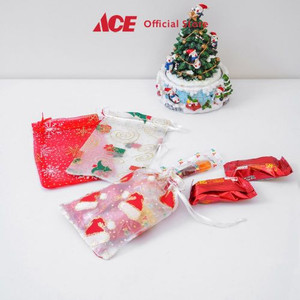 Ace - Ataru Set 3 Pcs Kantung Serut Mesh Xmas