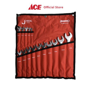 Ace - Jetech Set 15 Pcs Kunci Ring Pas 6-24 Mm