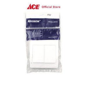 Ace - Krisbow Saklar 2 Gang 2 Way Ws422 - Putih