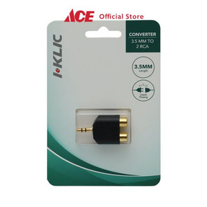 Ace - I-Klic Converter 3.5 Mm To Dual Rca