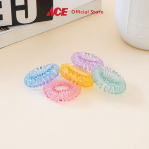 Ace - Ataru Set 5 Pcs Ikat Rambut Spiral Dengan Kotak