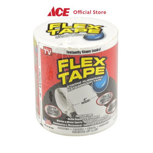 Ace - Flex Tape Isolasi Karet Tahan Air 10 Cm - Putih