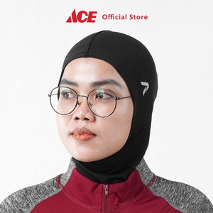 Ace - Alph Ukuran M/L Hijab Sport Wanita - Hitam