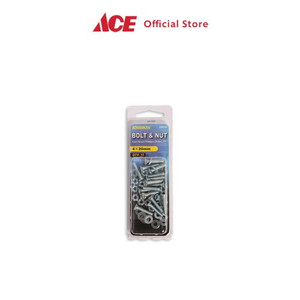 Ace - Krisbow Set Baut Dan Mur 4 X 20 Mm 15 Pcs