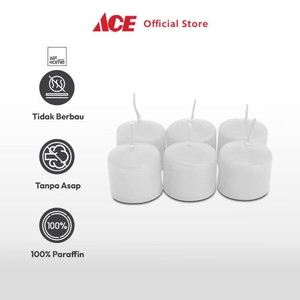 Ace - Arthome Set 6 Pcs Lilin Votive - Putih