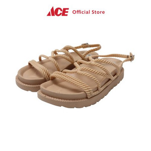 Ace - Ataru Ukuran 36 Sandal Wanita Strappy - Krem Beige