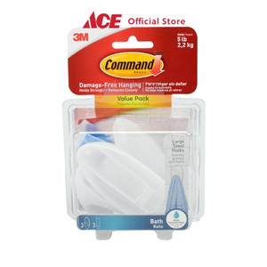 Ace - 3m Set Gantungan Dinding Handuk Ukuran L 3 Pcs