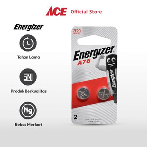 Ace - Energizer Set Baterai Alkaline Lr44 2 Pcs