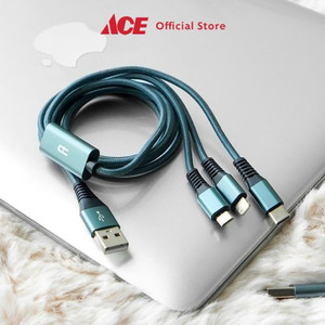 Ace - Ataru Kabel Usb 3 In 1 Aluminium Nylon