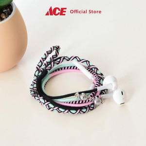 Ace - Ataru Earphone Gelang - Pink/Hijau Mint