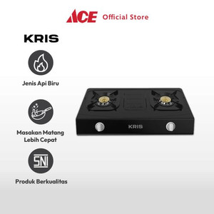 Ace - Kris Kompor Gas 2 Tungku - Hitam