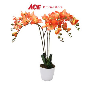 Ace - Arthome 60 Cm Bunga Artifisial Orchid - Orange