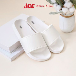 Ace - Ataru Ukuran 44 Sandal Simple Slides - Putih