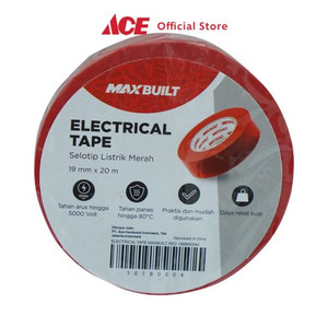 Ace - Maxbuilt Isolasi Listrik Pvc 1.9cmx20mtr - Merah