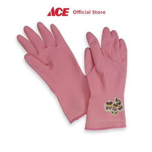 Ace - Proclean Sarung Tangan Karet Lining - Merah