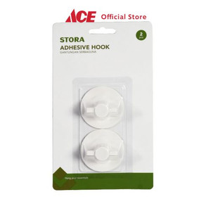 Ace - Stora Set 2 Pcs Gantungan Serbaguna Permanen Round - Putih