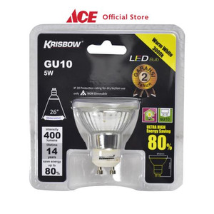 Ace - Krisbow Bohlam Led Gu10 5w 400 Lumens - Kuning