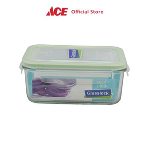 Ace - Glasslock 1.1 Ltr Wadah Makanan - Hijau