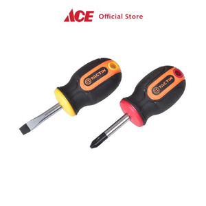 Ace - Tactix Set Obeng Stubby Plus & Minus 2 Pcs