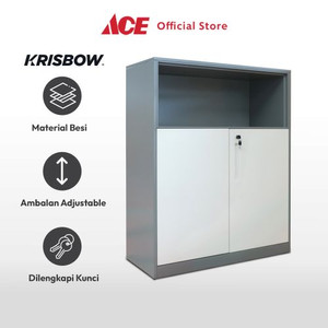 Ace - Krisbow 113 Cm Lemari Kabinet Dengan Rak