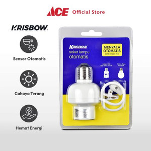 Ace - Krisbow Soket Lampu Otomatis Sensor Cahaya Dengan Kabel