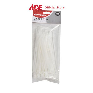 Ace - Maxb Set 100 Pcs Tali Pengikat Kabel 3.6x150 Mm - Putih