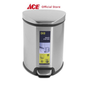 Ace - Eko 5 Ltr Tempat Sampah Stainless - Chrome