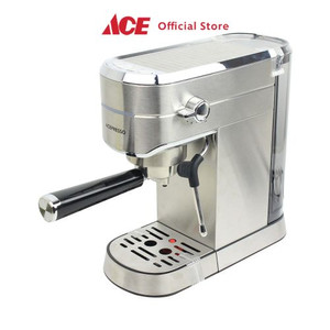 Ace - Acepresso 1 Ltr Espresso Coffee Maker 15 Bar - Silver