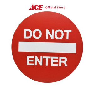 Ace - Krisbow Sign Label Do Not Enter 30 X 0.7 Cm