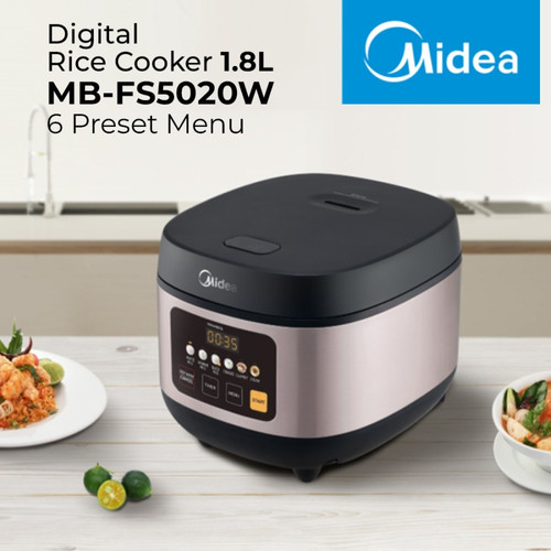 Midea 1.8L Digital Rice Cooker MB-FS5020W Magic Com 6 Mode Masak