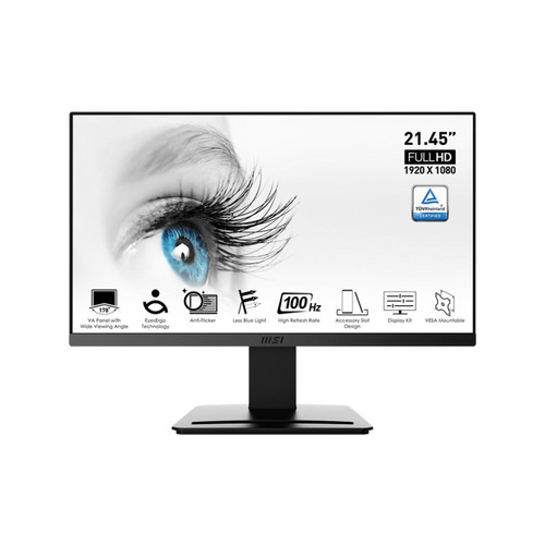 Monitor LED MSI PRO MP223 22" 1080p 100Hz VGA HDMI Audio Out VESA