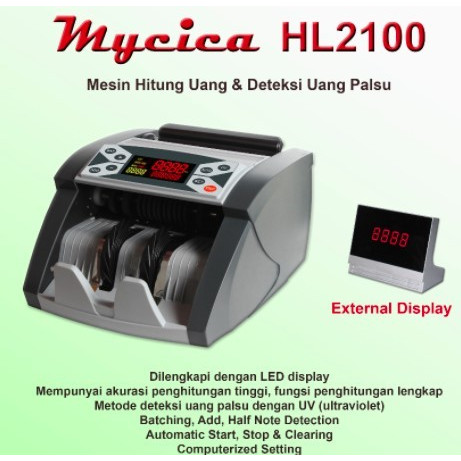 Mesin Penghitung Uang / Money Counter MyCica HL 2100