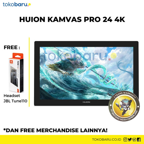 Huion Kamvas PRO 24 4K sRGB 140%