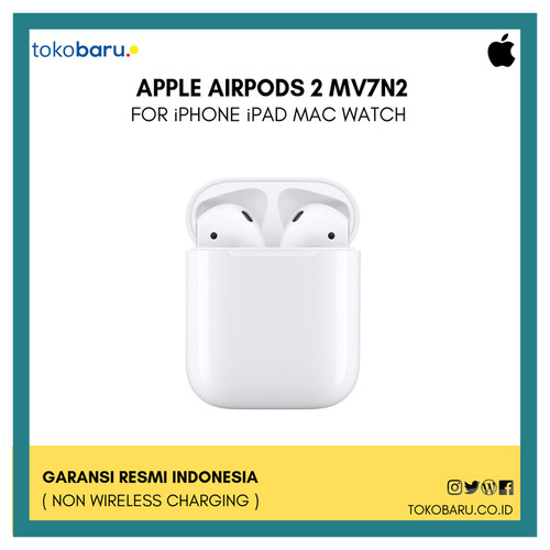 PROMO!Apple Airpod Airpods 2 [MV7N2ID/A] Non Wireless GARANSI RESMI!