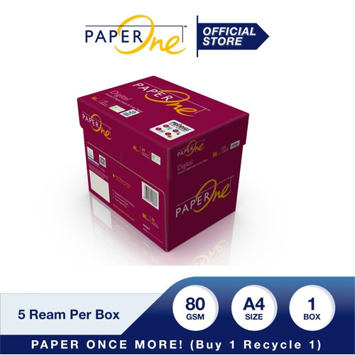 PaperOne Digital Kertas A4 80gr Carbon Neutral 1 Box(2500 lembar) B2B