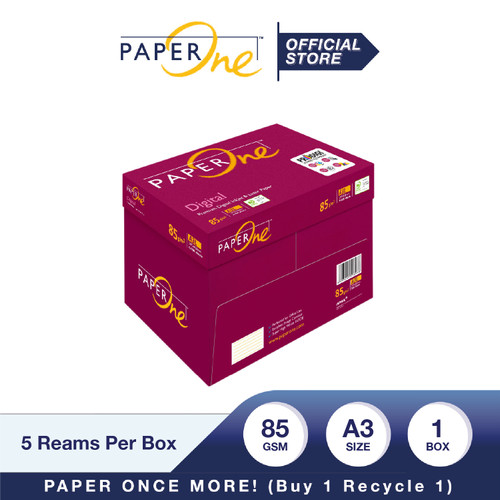 PaperOne Kertas A3 85gr Digital 1 Box (2500 lembar) Kertas HVS