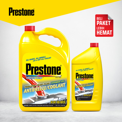 PRESTONE [BUNDLE] Ready To Use Pink 3.78L+ 1L Air Radiator Mobil Motor