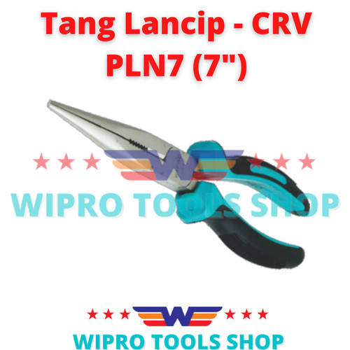 WIPRO Long Nose Plier / Tang Cucut/ Runcing / Lancip CRV 7" PLN 7