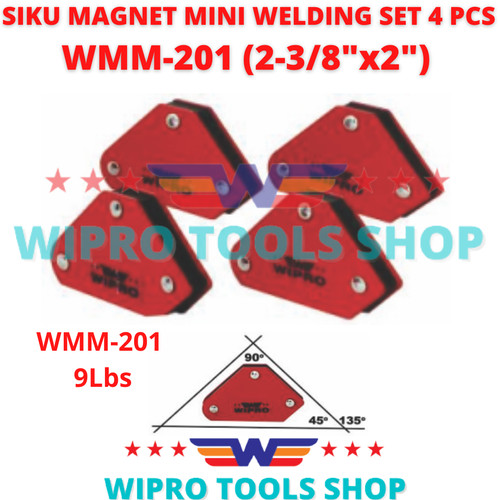 Siku Magnet Las / Magnetic Welding Holder Set 2-3/8"x2" 4pcs WMM-201